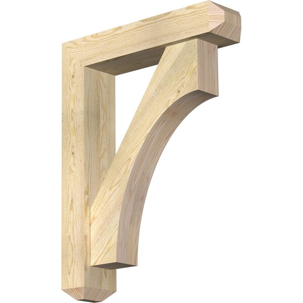 Ekena Millwork Westlake Craftsman Rough Sawn Bracket w/ Offset Brace, Douglas Fir, 6"W x 26"D x 34"H BKT0604X26X34WTL04RDF - main